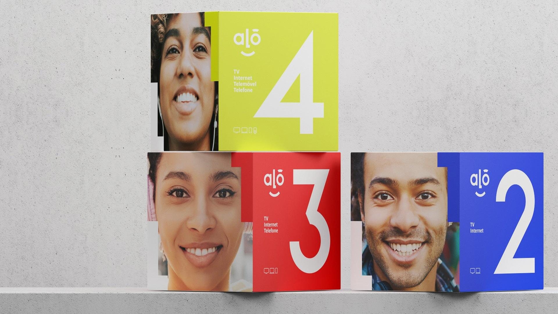 Alou numbered packaging with faces