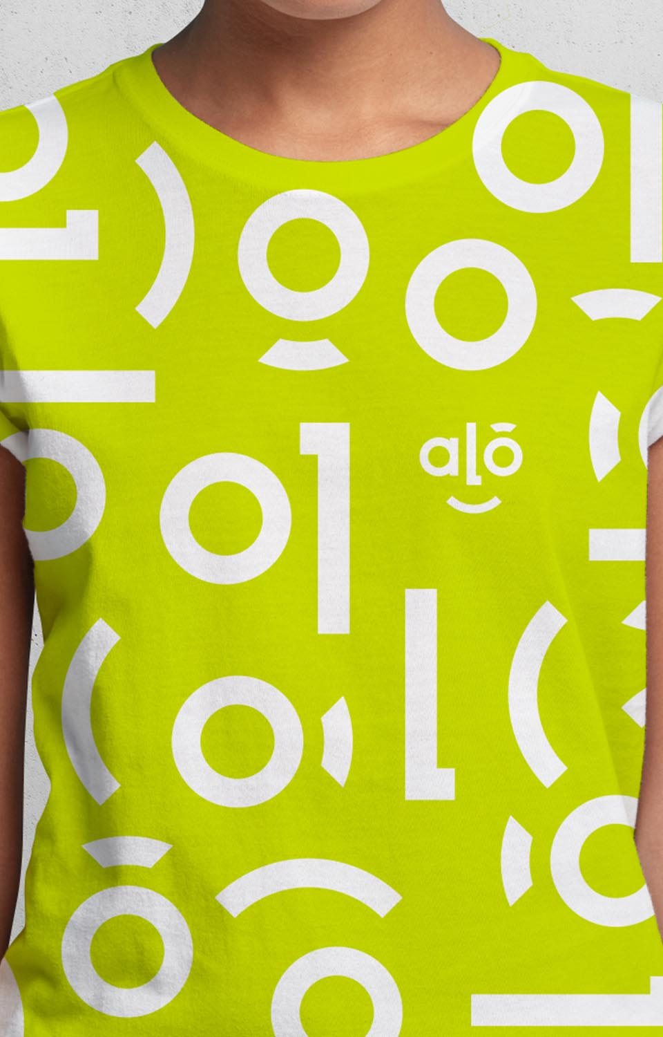 T-shirt with the Alou pattern