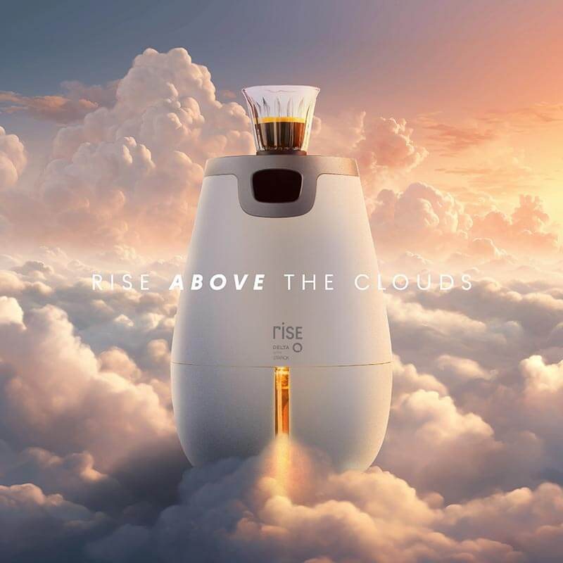 Social post: RISE above the clouds