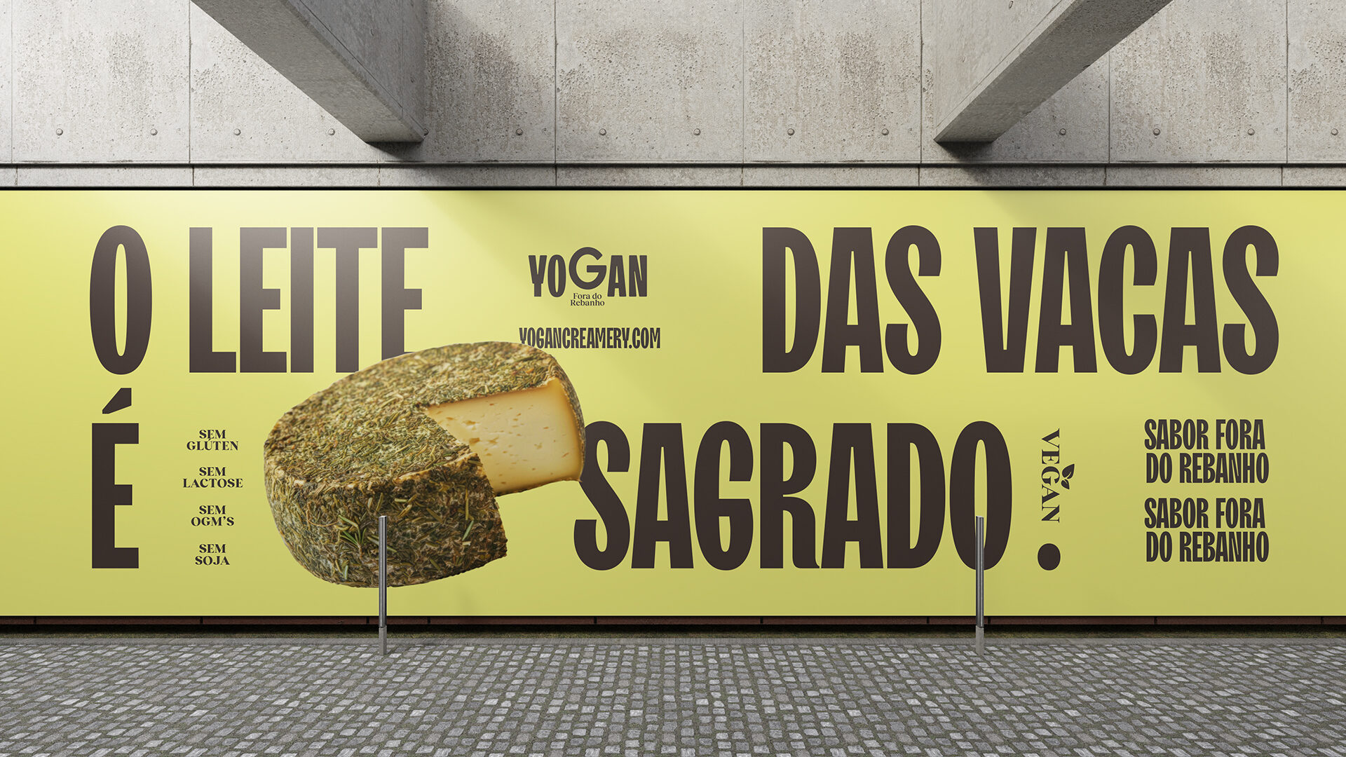Yogan banner: O leite das vacas é sagrado