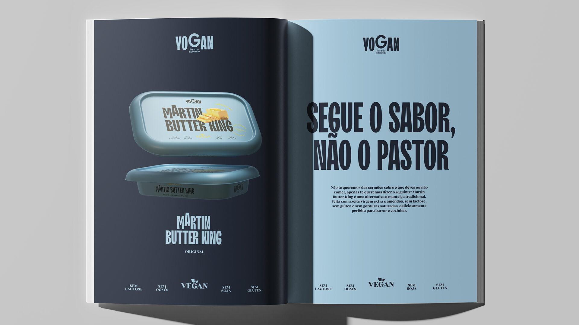 Yogan magazine spread: Segue o sabor, não o pastor
